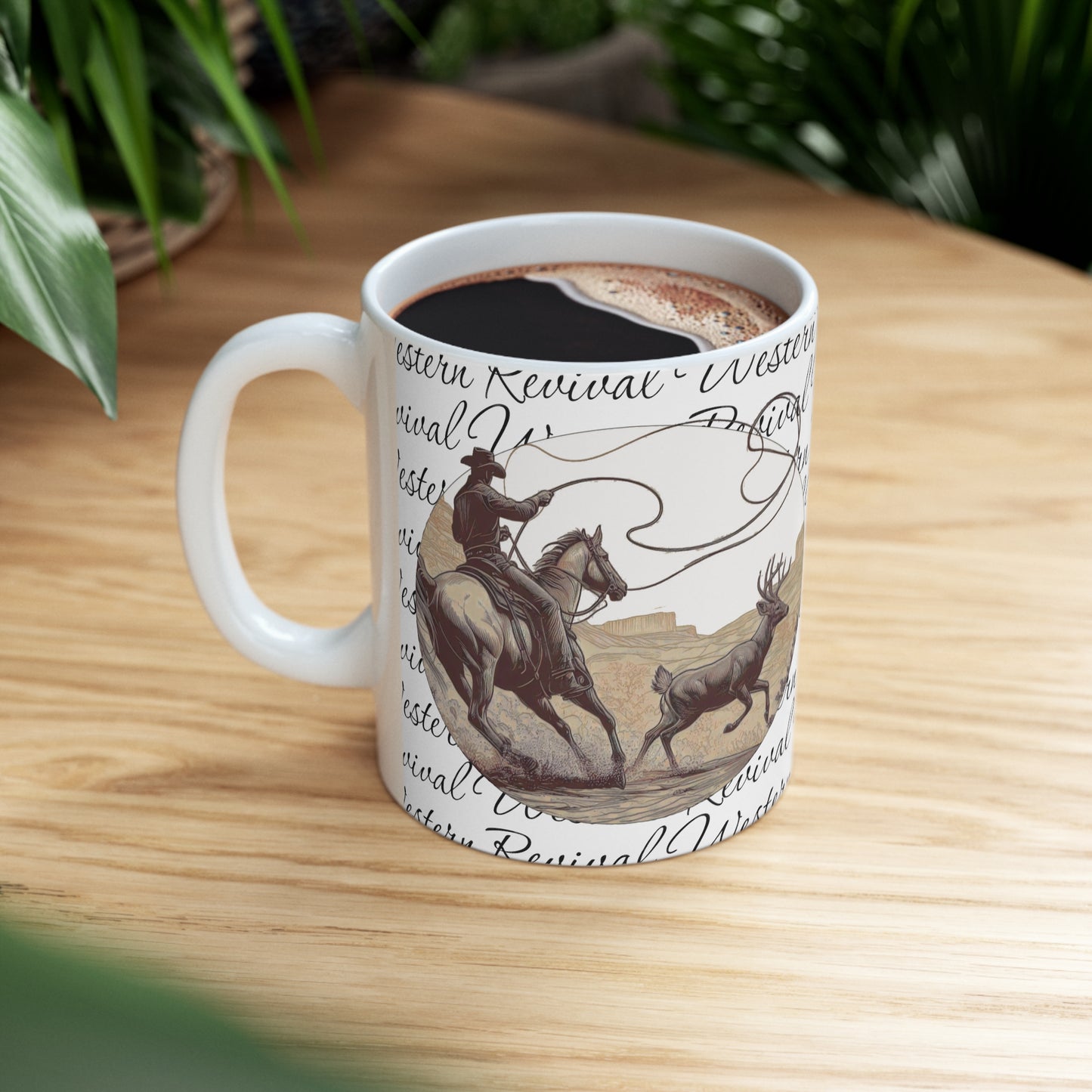 Roping Buck Mug