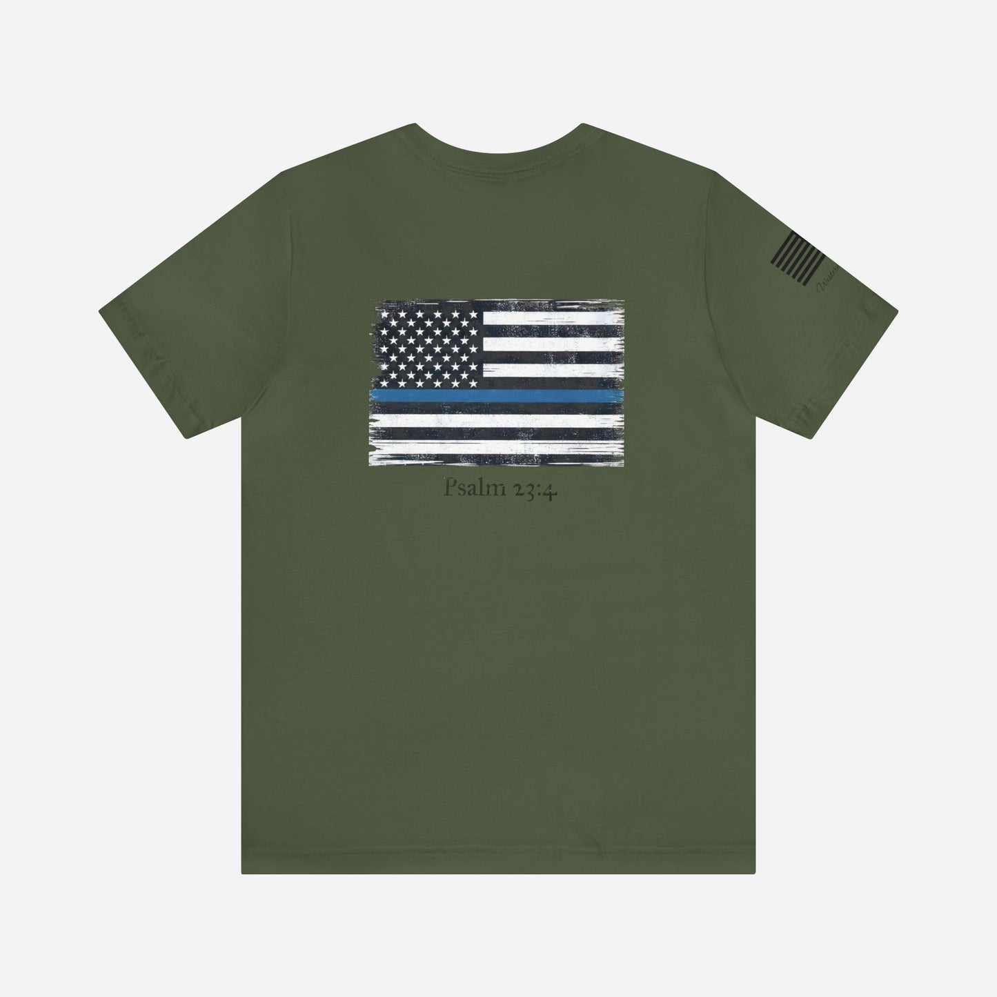 Thin Blue Line Psalm 23:4 - Tee