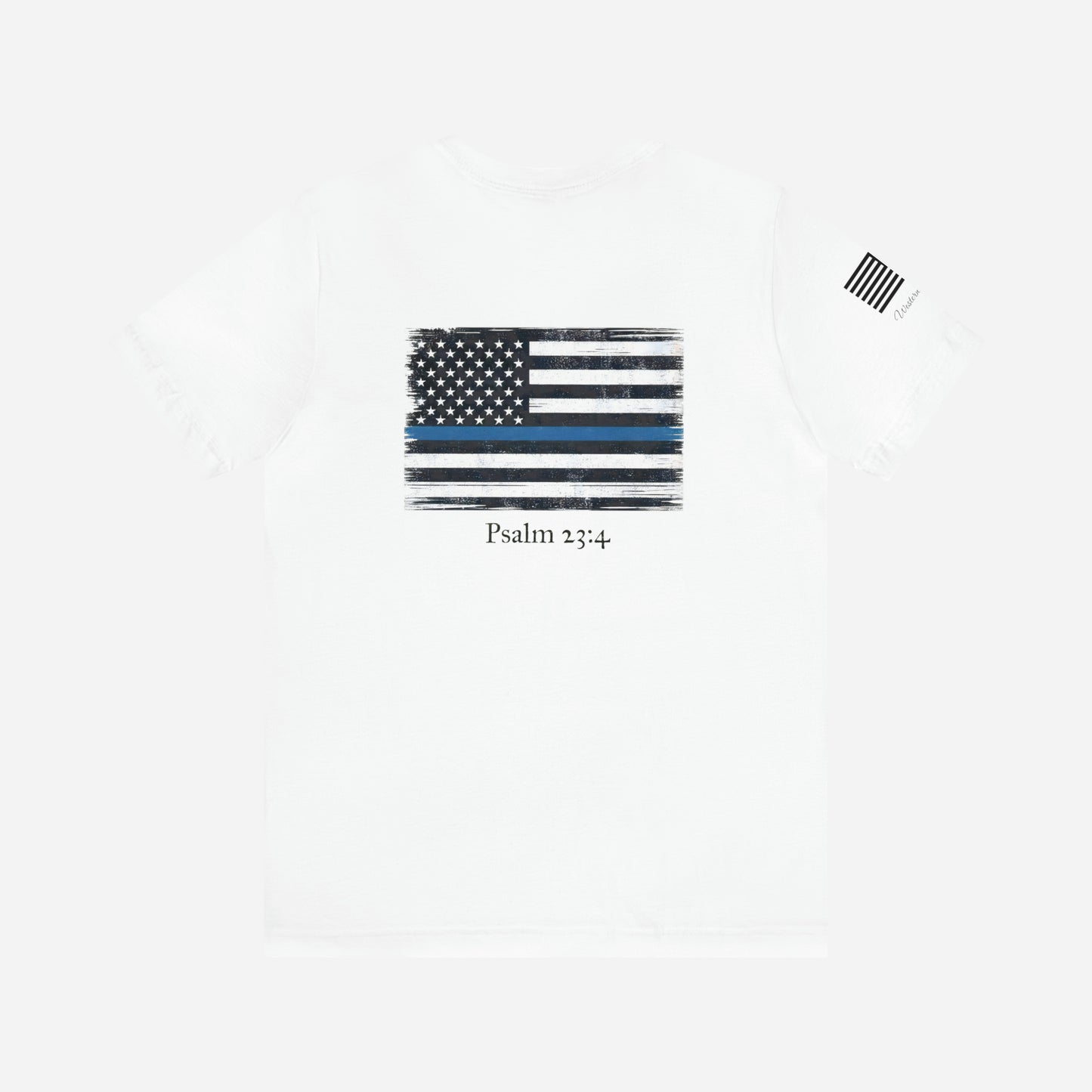 Thin Blue Line Psalm 23:4 - Tee